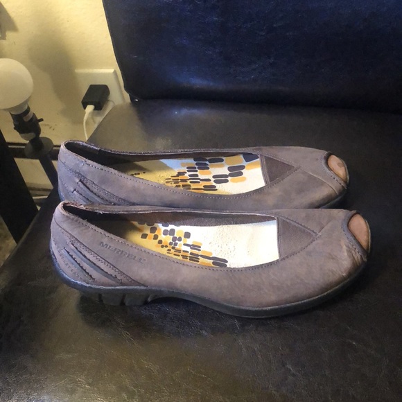 Merrell Genuine Women’s Brown Suede Leather Upper Rubber Soles Size 7 - Picture 9 of 13